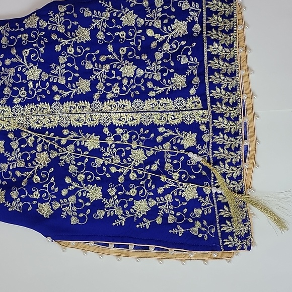 KURTA EMBROIDERED BLUE TOP KIDS/ 24 - Picture 7 of 9